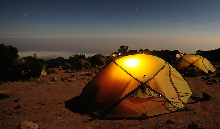 Tent in nature